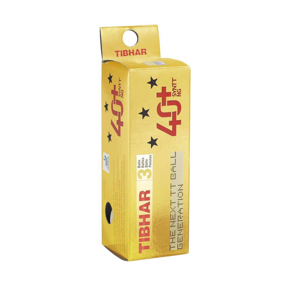 Tibhar SYNTT NG 40+ 3 Star Table Tennis Ball (Box of 3), White