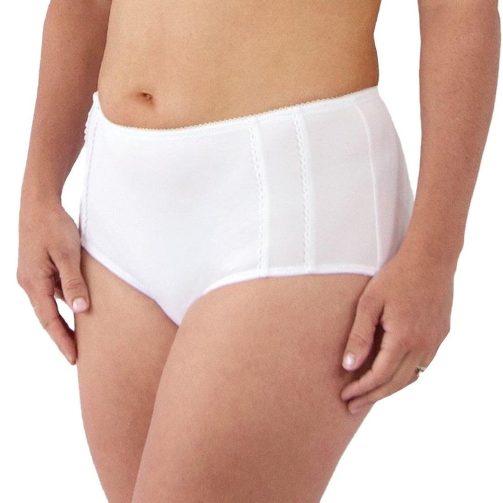 Leading Lady Women's Brief with Cooling Micro Gussett, Bright White, 5
