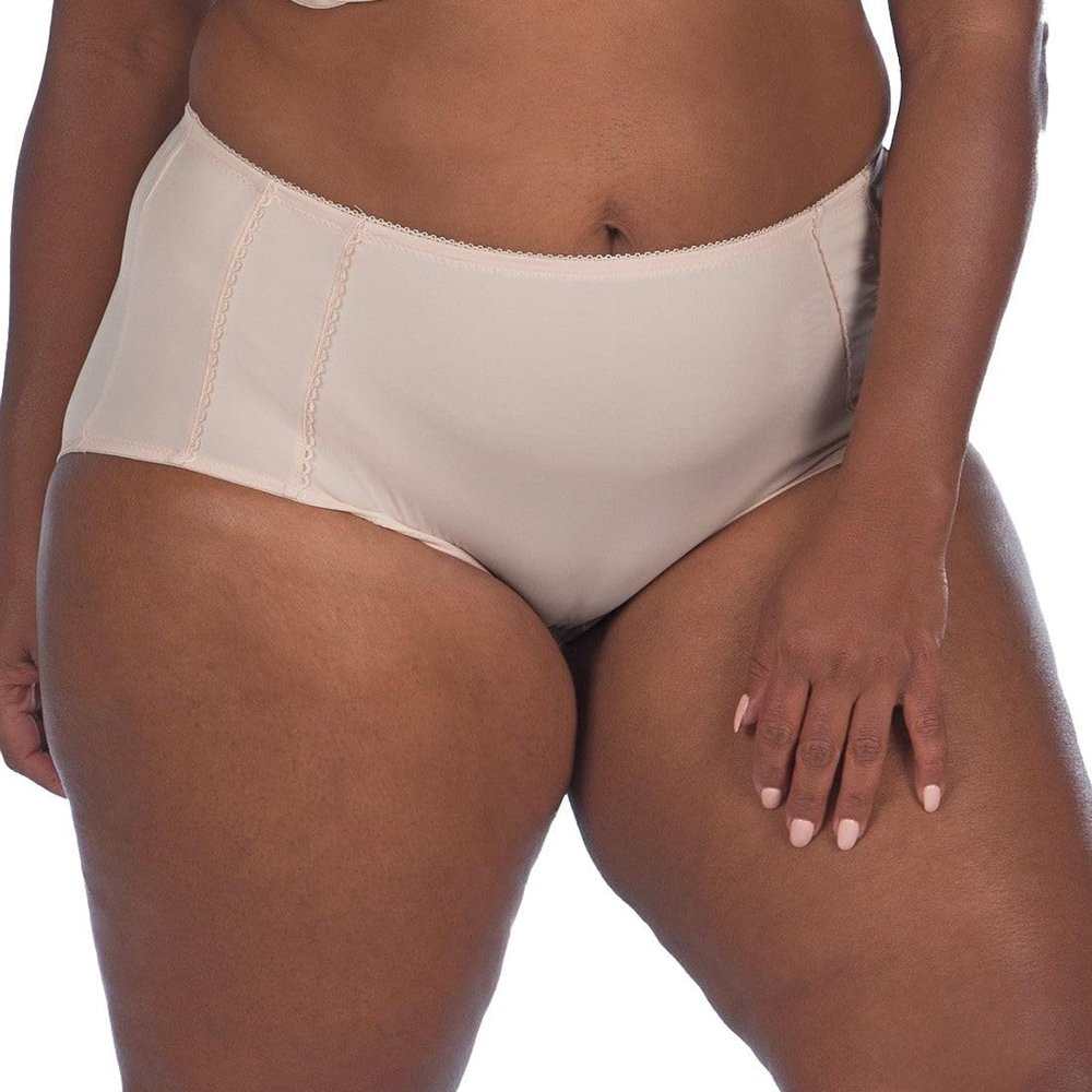 Leading Lady Women's Brief with Cooling Micro Gussett, Nude, 6