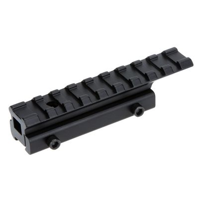 HIGOO Tactical High Profile Dovetail Weaver Rail Adapter, 11mm to 20mm Picatinny Riser Mount