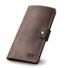 PEGAI Handmade Personalized Leather Checkbook Covers For Personal Checkbook | 100% Distressed Leather Checkbook Cover & Wallet | Business Checkbook Cover | Clark (Chestnut) view 1