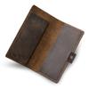 PEGAI Handmade Personalized Leather Checkbook Covers For Personal Checkbook | 100% Distressed Leather Checkbook Cover & Wallet | Business Checkbook Cover | Clark (Chestnut) view 4