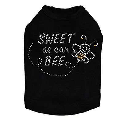 Sweet as Can Bee Dog Shirt M Black