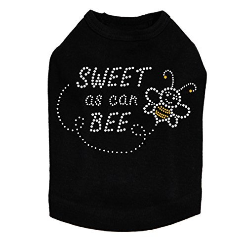 Sweet as Can Bee Dog Shirt M Black