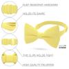 Bow Tie House Men's Classic Pre-Tied Bow Tie Formal Solid Tuxedo (Large, Lemon) view 2
