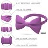 Bow Tie House Men's Classic Pre-Tied Bow Tie Formal Solid Tuxedo (Large, Mauve Rose) view 2