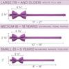 Bow Tie House Men's Classic Pre-Tied Bow Tie Formal Solid Tuxedo (Large, Mauve Rose) view 4