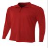 A4 Mens Daily 1/4 Zip, 3XL, Scarlet view 1