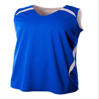 A4 Mens Double Double Jersey, 2XL, Royal/White