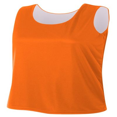 A4 Womens Reversible Jump Jersey, XS, Orange/White
