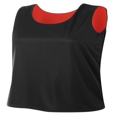 A4 Womens Reversible Jump Jersey, 2XL, Black/Red