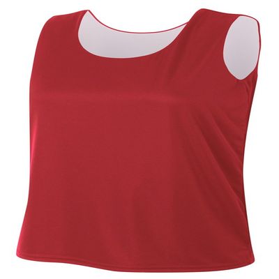 A4 Womens Reversible Jump Jersey, 2XL, Cardinal/White