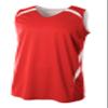 A4 Mens Double Double Jersey, 2XL, Scarlet/White view 1