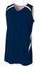A4 Mens Double Double Jersey, 3XL, Navy/White view 1