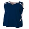 A4 Mens Double Double Jersey, Small, Navy/White view 1