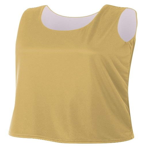 A4 Womens Reversible Jump Jersey, Small, Vegas Gold/White
