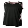 A4 Youth Double Double Jersey, Black/White, Large view 1