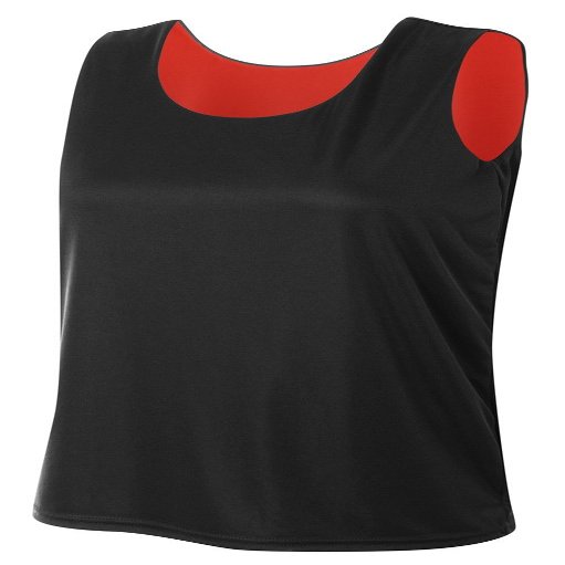 A4 Womens Reversible Jump Jersey, XL, Black/Red