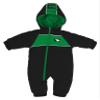 NCAA North Dakota Newborn "Kick-Off" Puffer Bodysuit, Black, 6-9 Months view 1