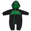 NCAA North Dakota Newborn "Kick-Off" Puffer Bodysuit, Black, 6-9 Months view 3