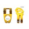 31.8 Stem 45mm Bike Stem Wake Mountain Bike Stem Short Handlebar Stem for Most Bicycle, Road Bike, MTB, BMX, Fixie Gear, Cycling (Aluminum Alloy, Gold) view 3