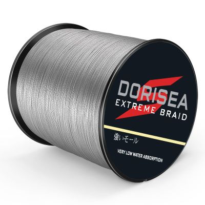 Dorisea Extreme Braid 100% Pe Grey Braided Fishing Line 109Yards-2187Yards 6-550Lb Test Fishing Wire Fishing String-Abrasion Resistant Incredible Superline (100m/109Yards 100lb/0.55mm)