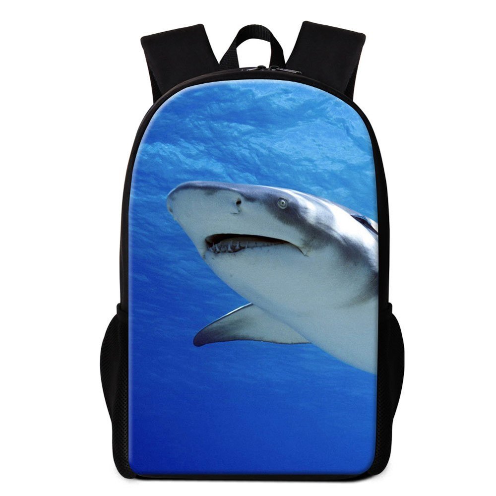 Dispalang Cute Dolphin Printing School Backpack for Children Cool Shark Bookbag