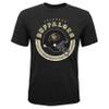 NCAA Colorado Buffaloes Youth Boys "Cannon Ball" Short Sleeve Tri-blend Tee, Black, Youth Large(14-16) view 1