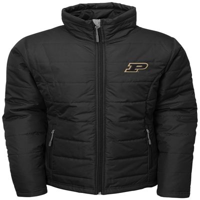 NCAA by Outerstuff NCAA Purdue Boilermakers Youth Girls "Cheer Squad" Ultra Lite Full Zip Jacket, Black, Youth X-Large(16)