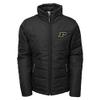NCAA by Outerstuff NCAA Purdue Boilermakers Youth Girls "Cheer Squad" Ultra Lite Full Zip Jacket, Black, Youth X-Large(16) view 3