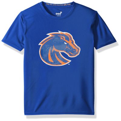 NCAA Boise State Broncos Youth Boys "Carbon Logo" Dri-Tek Short Sleeve Tee, Royal, Youth Large(14-16)
