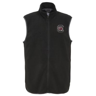 NCAA South Carolina Fighting Gamecocks Kids & Youth Boys "Scrimmage" Polar Fleece Vest, Black, Youth Large(14-16)