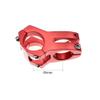 31.8 Stem 45mm Bike Stem Wake Mountain Bike Stem Short Handlebar Stem for Most Bicycle, Road Bike, MTB, BMX, Fixie Gear, Cycling (Aluminum Alloy, Red) view 2