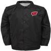 NCAA Wisconsin Badgers Youth Boys "Bravo" Coaches Jacket, Black, Youth X-Large(18) view 1