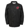 NCAA Wisconsin Badgers Youth Boys "Bravo" Coaches Jacket, Black, Youth X-Large(18) view 3