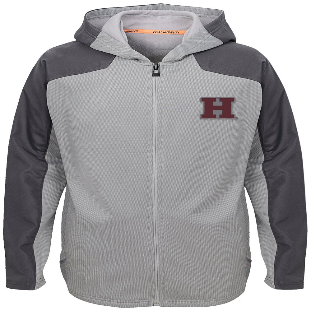 NCAA by Outerstuff NCAA Harvard Crimson Youth Boys "Delta" Full Zip Jacket, Magna Pique Heather, Youth Medium(10-12)
