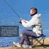 Forbidden Road Camping Stool Portable Footrest for Hiking Fishing Backpacking Beach Travel - Capacity 220lbs (Blue, 14.17 * 11.8 inch) view 4