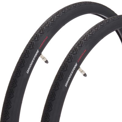 Bridgestone LR26BLB P7309 F272830 Long Red Bicycle Tire Tube, 2 Rolls, WO26 x 1-3/8 (37-590) (Set Tube: Super Tube/Thickness 0.05 inches (1.2 mm) Tire Side/Black