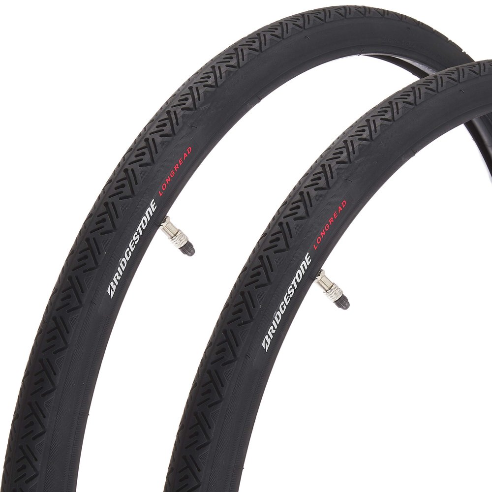 Bridgestone LR26BLB P7309 F272830 Long Red Bicycle Tire Tube, 2 Rolls, WO26 x 1-3/8 (37-590) (Set Tube: Super Tube/Thickness 0.05 inches (1.2 mm) Tire Side/Black