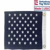 13x15" US Navy Jack Boat Flag, Nautical Marine Grade Fully Stitched Embroidered Stars, Durable All-Weather Nylon with grommets for Outdoors, Made in USA view 2