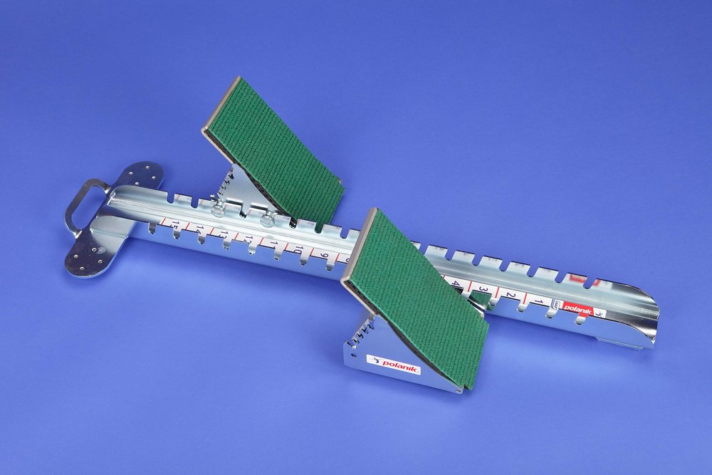 Polanik PBS17-03 Steel and Aluminium Competition Starting Block - Extended Foot Support