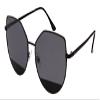 Edge I-Wear Fashionista Cateye Sunnies with Flat Colored Lens 3143-FLREV-3(BLK.sd) view 1