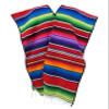 Leos Imports Mexican Sarape Serape Poncho Adult (Red) view 1
