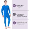 Rocky Thermal Underwear Men Long Johns Men Thermal Underwear Thermals Mens Base Layer Mens Thermals Top and Bottom Set (Blue, XXX-Large, Standard Weight - 185 GSM, One Pack) view 2