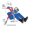 11396 Grey Crow Adjustable 2" Anti-Sub Crotch Belt Used With Latch Link Buckle view 2