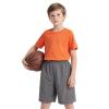 TopTie Big Boys Youth Soccer Short, 8 Inches Running Shorts with Pockets-Gray-L/ 14-16 view 4