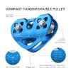 Lixada Zip Line Pulley 30KN Tandem Speed Double Pulley for 1/4 5/16 3/8 1/2 Cable Backyard Zipline, Hauling, Rigging and Commercial Purposes,Holds Upto 6700lbs view 4