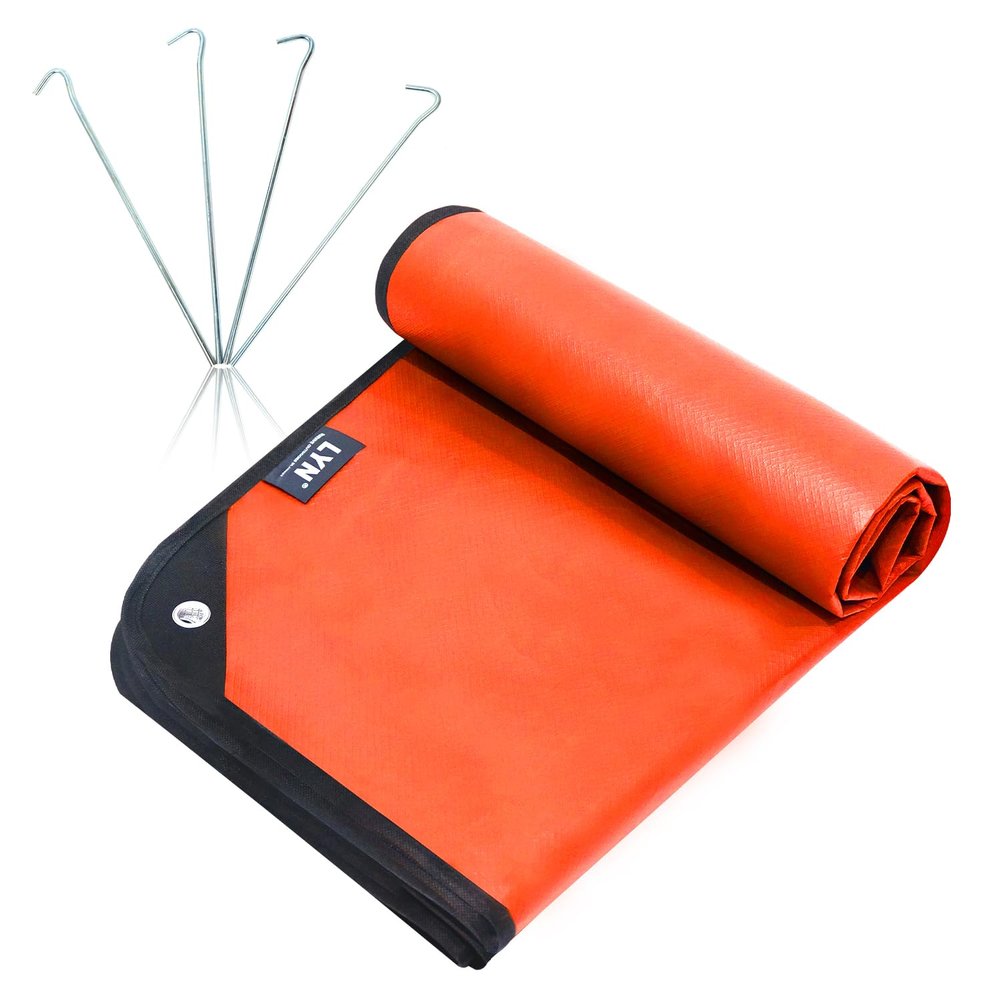 Thickening Complex:LYN Multilayer Heavy Duty Solar Emergency Survival Blanket-Orange,Reflective Mylar Waterproof Windproof Thermal,for Rescue,Car Camping,Hiking,Bushcraft,Snow&Pet Full