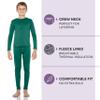 Rocky Thermal Underwear Kids, Boys Thermal Underwear Set Long Johns Thermals Kids Base Layer kid thermals top bottom set Boys Winter Clothes Shirt & Pants, Ski/Extreme Cold (Jade, Small) view 2