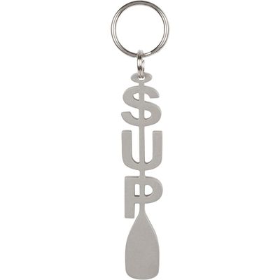 SUP Stainless Steel Stand up Paddle Board Keychain - Durable Hand Finished - unique accessories gift